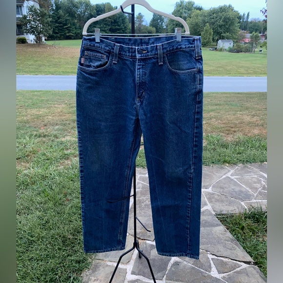 Vintage Carhartt FR Denim Jeans Carhartt Jeans Fire Resistant 36x32” - Picture 3 of 11